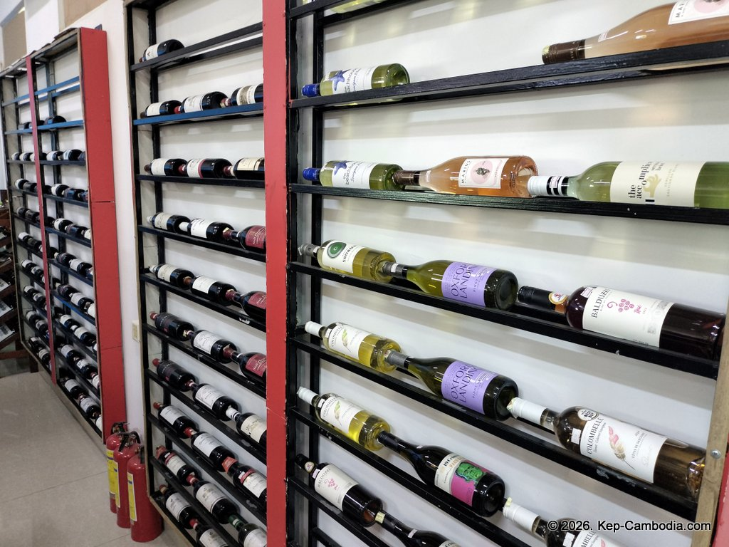 Mart 24h Grocery Store in Kep, Cambodia.