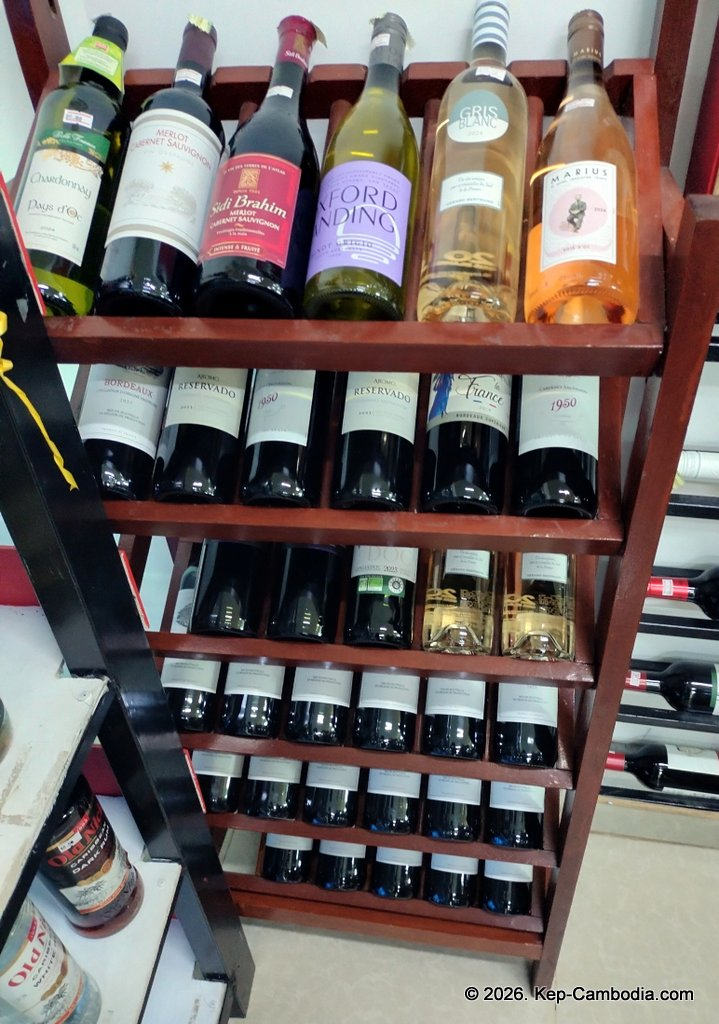 Mart 24h Grocery Store in Kep, Cambodia.