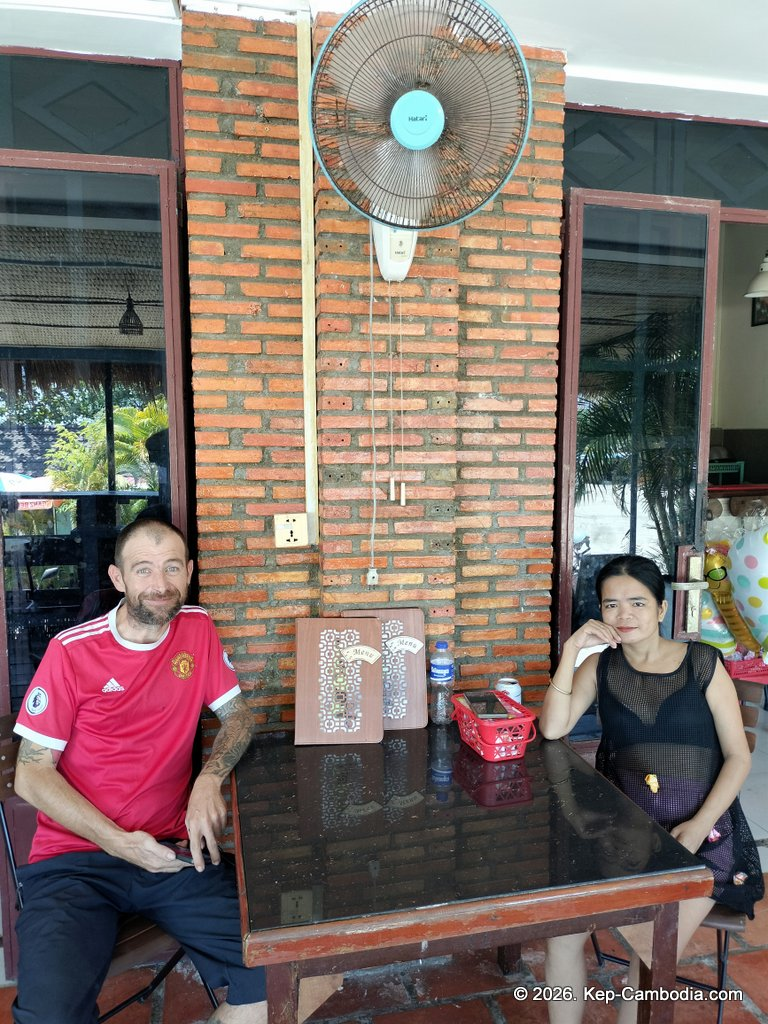 Sawadee Food Restaurant Burgers in Kep, Cambodia.