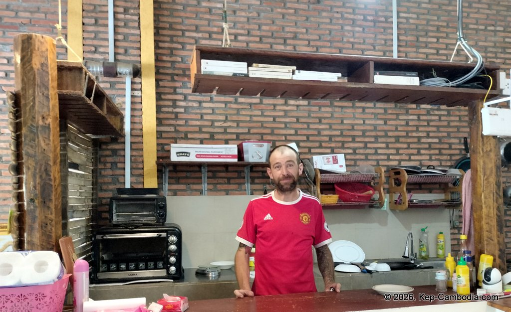 Sawadee Food Restaurant Burgers in Kep, Cambodia.