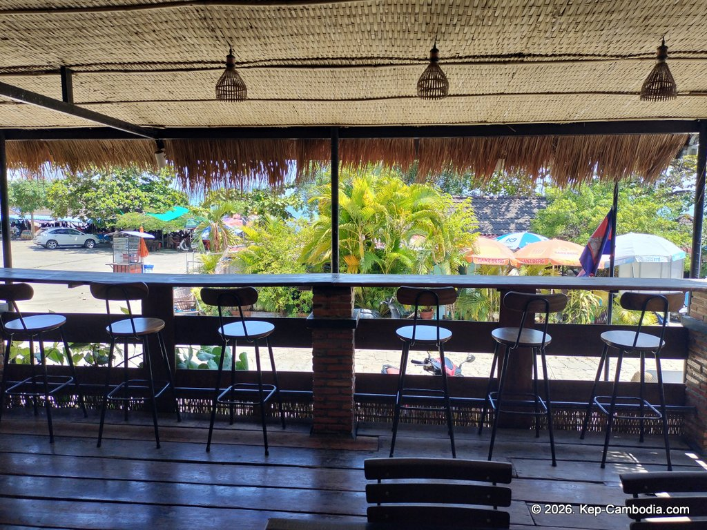 Sawadee Food Restaurant Burgers in Kep, Cambodia.