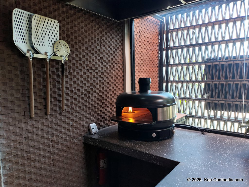 Proof Pizza Bar & Cafe in Kep, Cambodia.