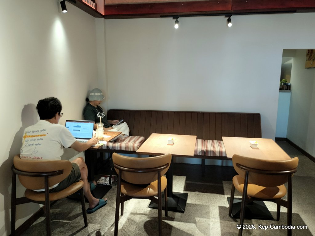 Proof Pizza Bar & Cafe in Kep, Cambodia.