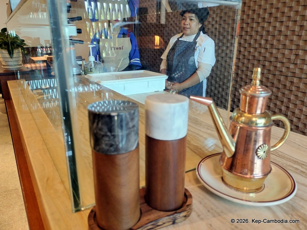 Proof Pizza Bar & Cafe in Kep, Cambodia.