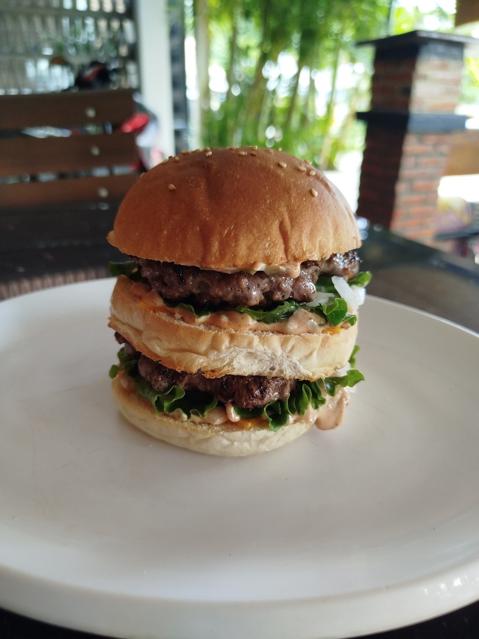 Sawadee Food Restaurant Burgers in Kep, Cambodia.