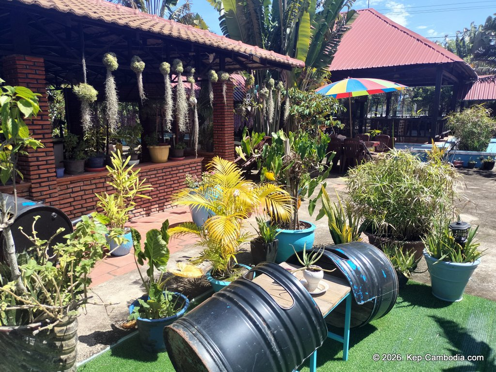 Les Papilles Enchantees in kep, cambodia