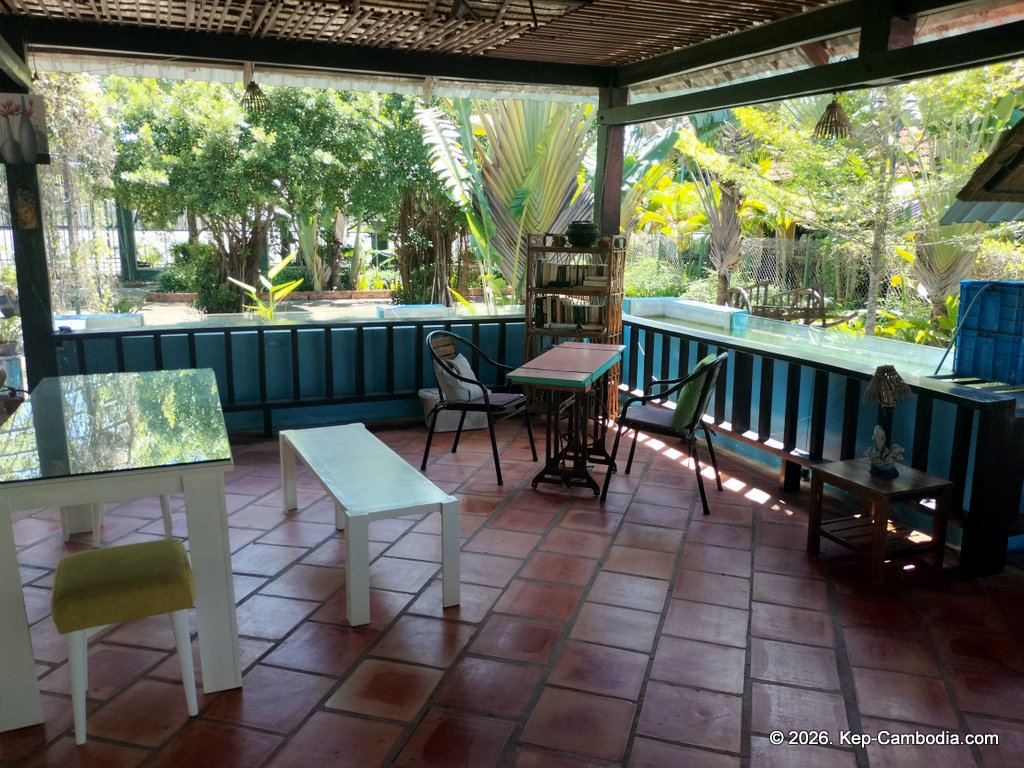Les Papilles Enchantees in kep, cambodia