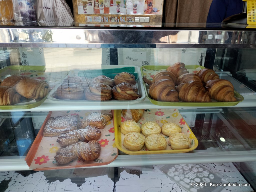 Samut Coffee and restaurant at the Kep Crab Market in Cambodia.